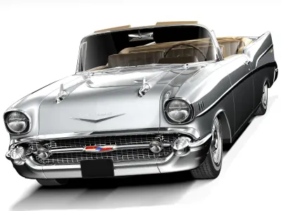 Chevrolet Bel Air convertible 1957 3D model