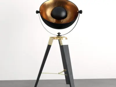 Bush Tripod Light Lamp 3D model