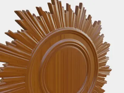 Wooden Clock Decor 3D print model 3