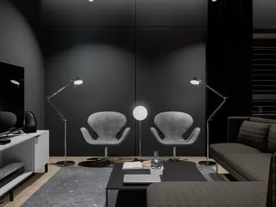 Modern living - C 3D model