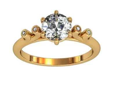 vintage stylish ring 3D print model