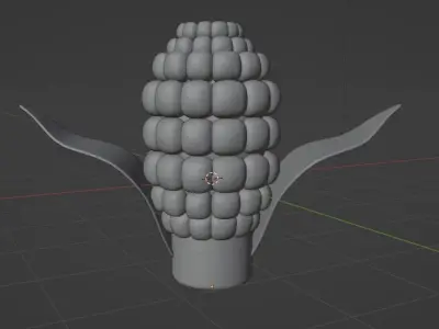 corn model Low-poly 3D model