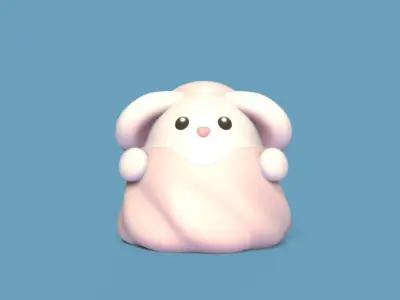 Wedding Topper Bunny 3D print model