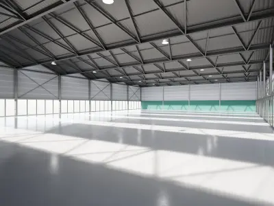 Exhibition Hall Interior 10 Low-poly 3D model