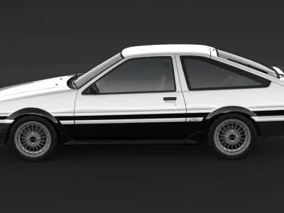 Toyota Corolla AE86 Levin 3D model
