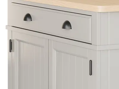 Harrogate 2 Door Sideboard in Prairie 3D model