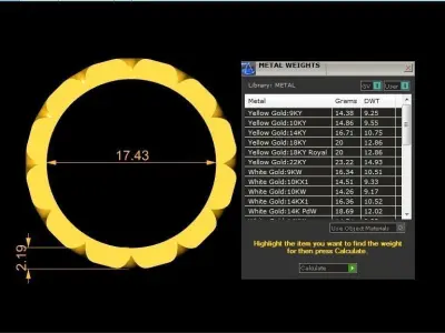 Luxury Woven Pattern Ring 3D Model 905 3D print model