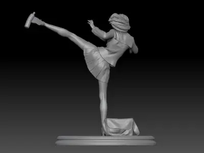 HIGH KICK GIRL JAPAN 1 3D print model