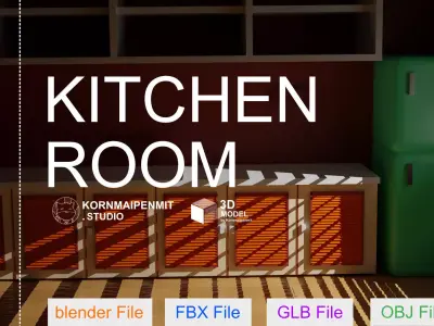 KITCHEN ROOM 3D model