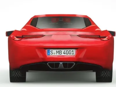 Generic Supercar v21 Low-poly 3D model