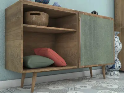 Modern Sideboard 01 3D Model 3D model