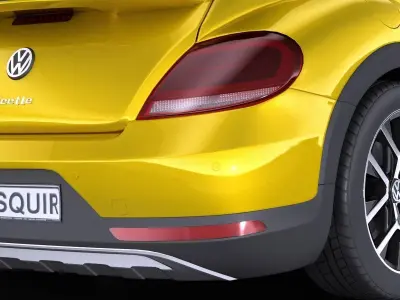 Volkswagen Beetle Dune Convertible 2017 VRAY  3D model