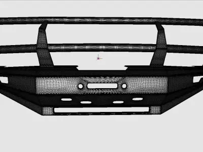 Bumper Front PROLINE for Toyota Land Cruiser S80 3D model
