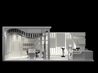 Booth Exhibition Stand a252 3D model