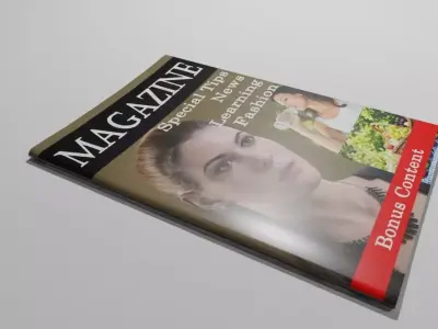 Magazine - Revista Low-poly 3D model