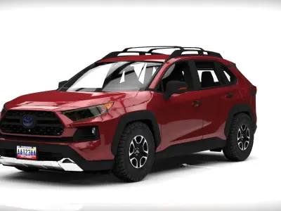 TOYOTA R4V4 2022 ADVENTURE Low-poly 3D model