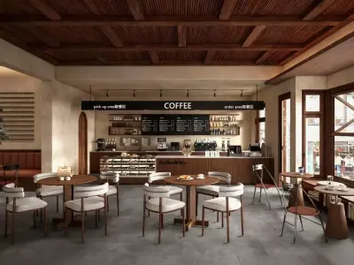 coffee shop 3D model