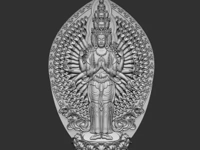 Kwanyin Bodhisattva 3D print model