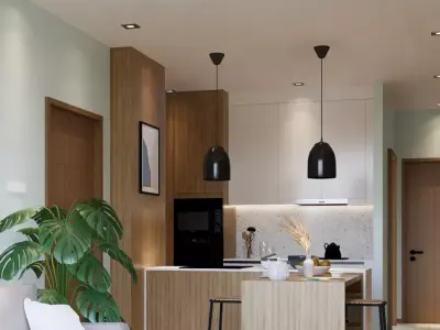 3D SketchUp Modelling and Enscape Scene Interior 3D model