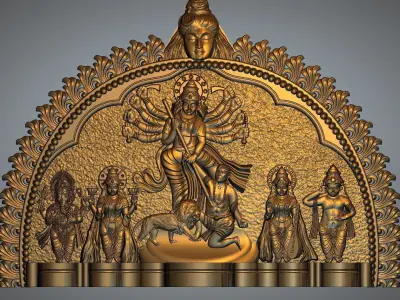 DURGA MAA HINDU GOD 3D print model