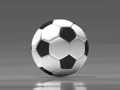 SOCCER BALL is 3d Model Edit 3DS MAX 2023 CORONA RENDER 8  Low-poly 3D model