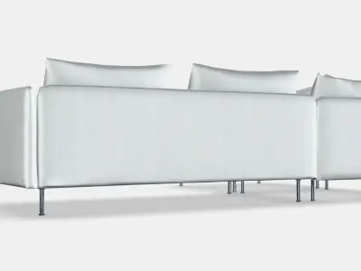 SODERHAMN Corner sofa 4-seat 1 Low-poly 3D model