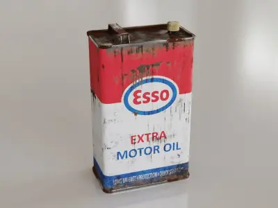 Oil Can - Low-poly PBR Low-poly 3D model