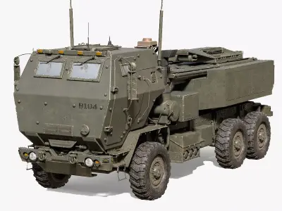 M142 HIMARS Game Ready  Low-poly 3D model