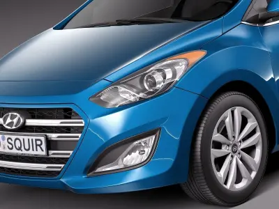 Hyundai Elantra GT 2016 3D model