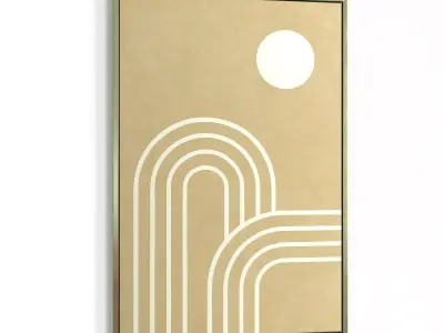 Picture with frame N-005 3D model