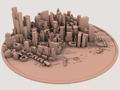 New York City United States 3D print model