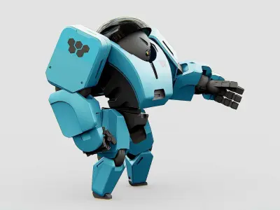 ANDROID M-3000 Rigged for Unreal Engine - Unity - MIXAMO 3D model