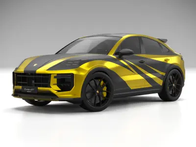 Porsche Cayenne Turbo GT 2024 - WrapDesignA 3D model