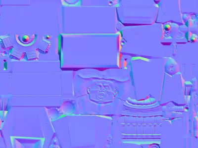 G Toilet Skibidi Toilet Series 3D Character Model and 8Animation Low-poly 3D model