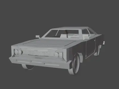 Plymouth Roadrunner Pack  Low-poly 3D model
