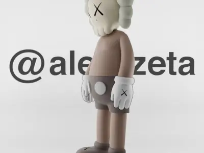 Kaws Jibbitz Charm Companion x BFF for Print 3D print model