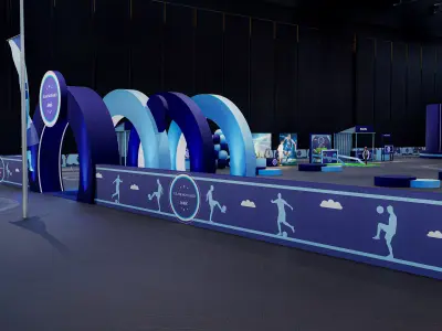 Event Low-poly 3D model