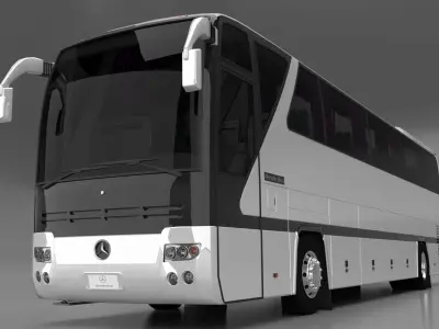 Bus Mercedes Benz O403 Low-poly 3D model