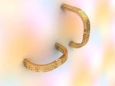 Greek Key Bangle  3D print model