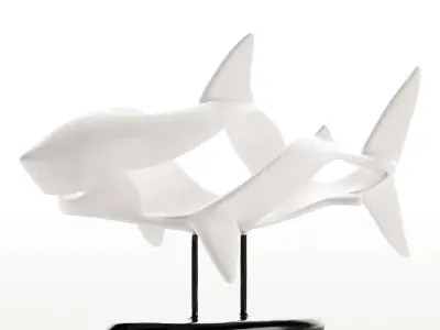 Decorative Abstract Sculpture 3D model