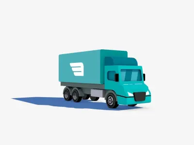 Cartoon Stylized Truck 3D model