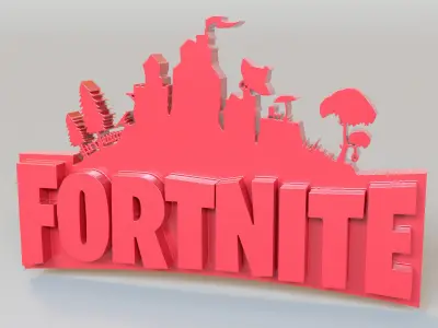 Fortnite Logo 3D print model