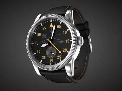 Aviator wrist watch My own design 3D model