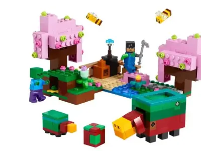 TwindBricks3D - 21260 The Cherry Blossom-Garden 3D print model