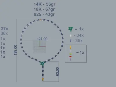 Bvlgari Serpenti Necklace  3D print model