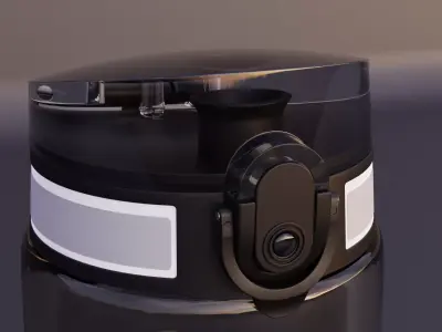 Fitnessbottle coffee maker Low-poly 3D model