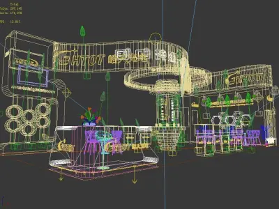 Booth - Area - 12X6-3DMAX2010-025 3D model