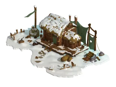 Game Kunlun Snow Mountain - House 75 3D model