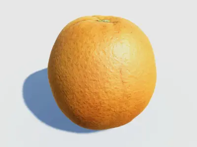 Orange photogrammetry scan Low-poly 3D model