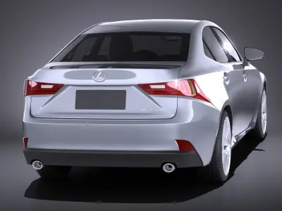 Lexus IS 2016 VRAY 3D model